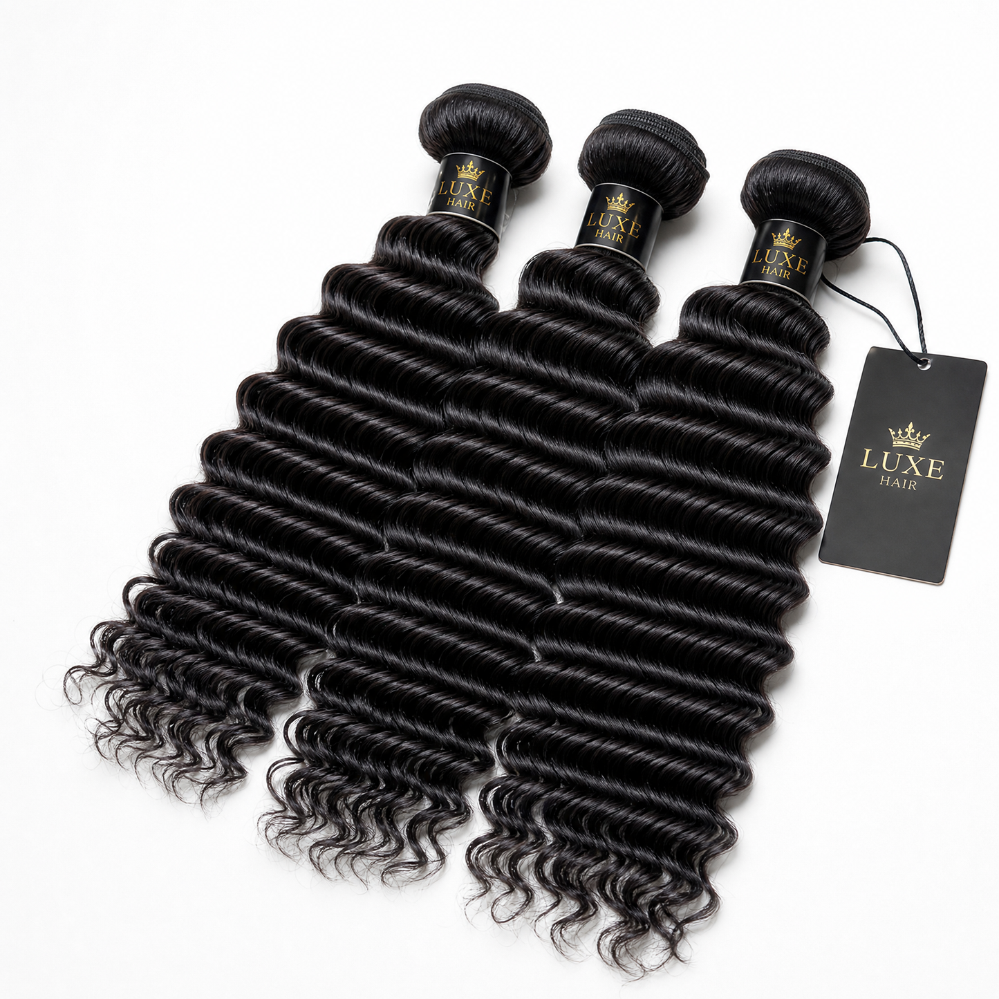 Glazella Brazilian Deep Wave Hair Bundle Deal - 3 Bundles