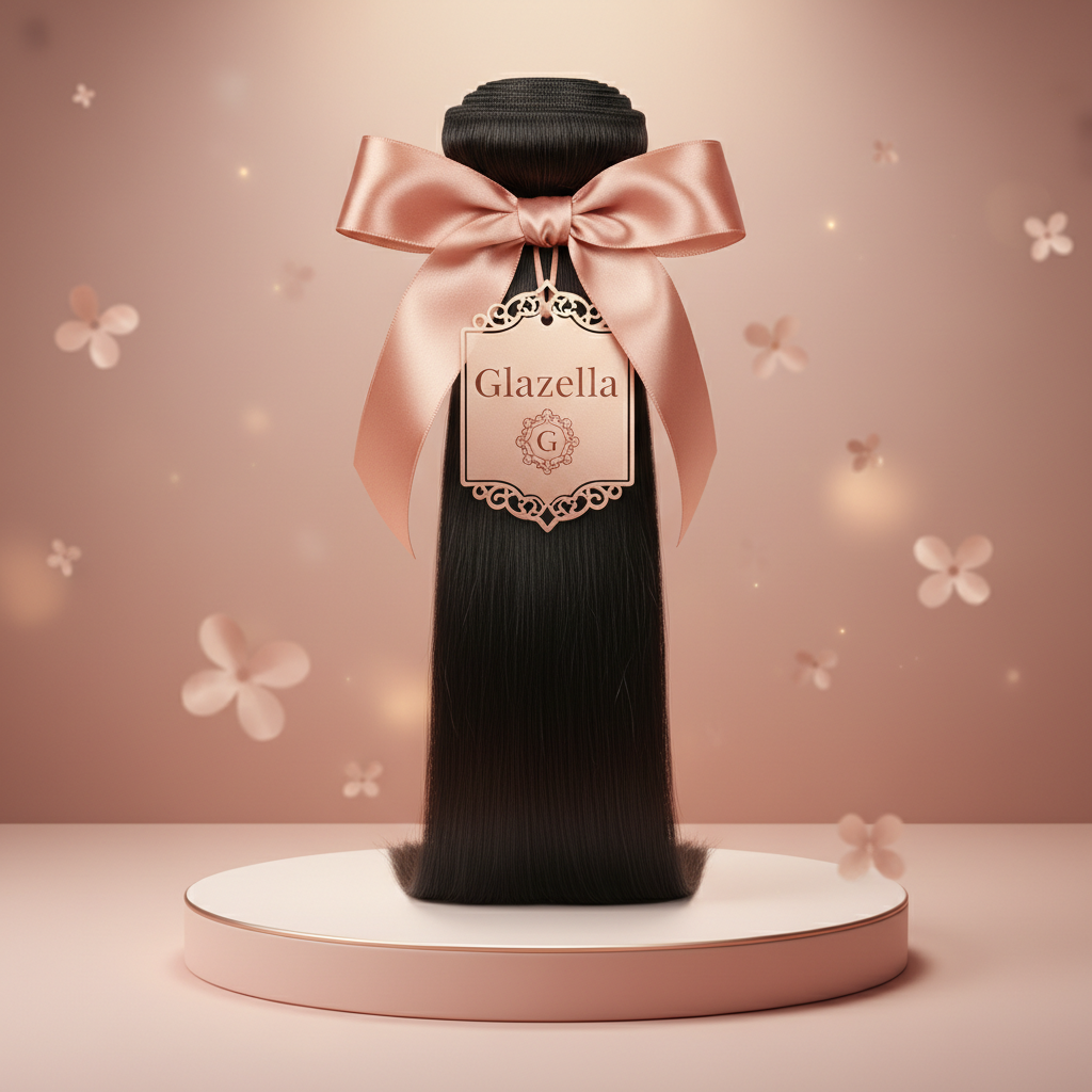 Glazella Malaysian Straight Hero Shot - Rose Gold