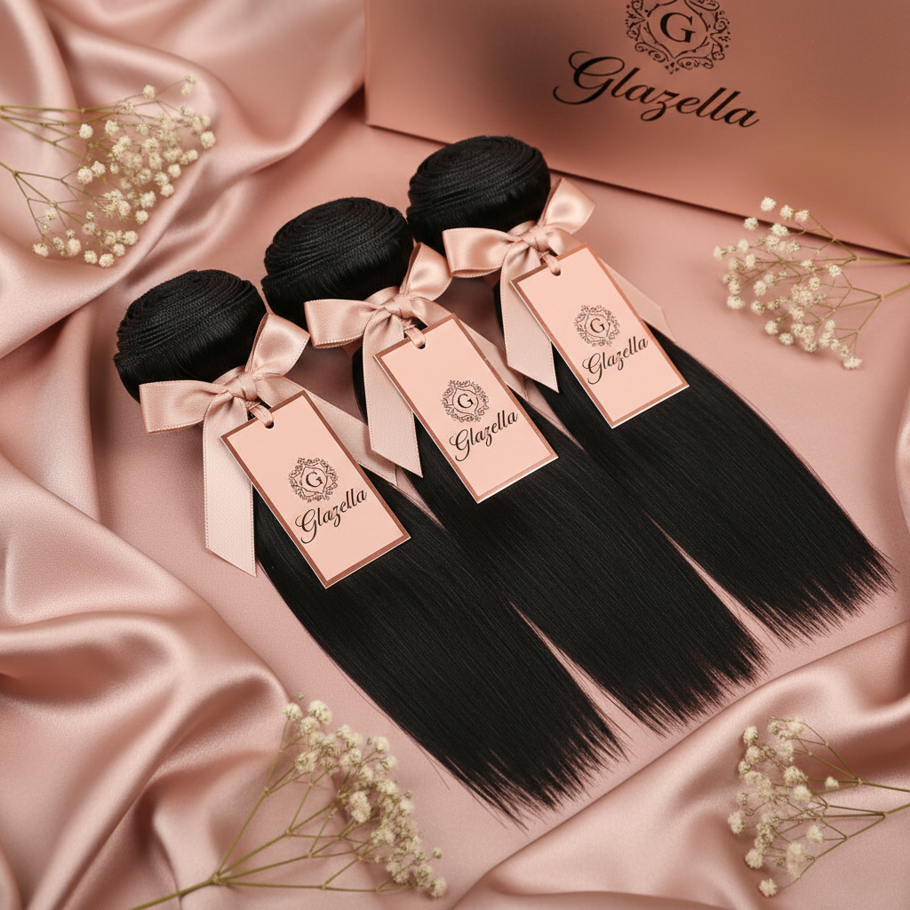 Malaysian Silky Straight Flat Lay