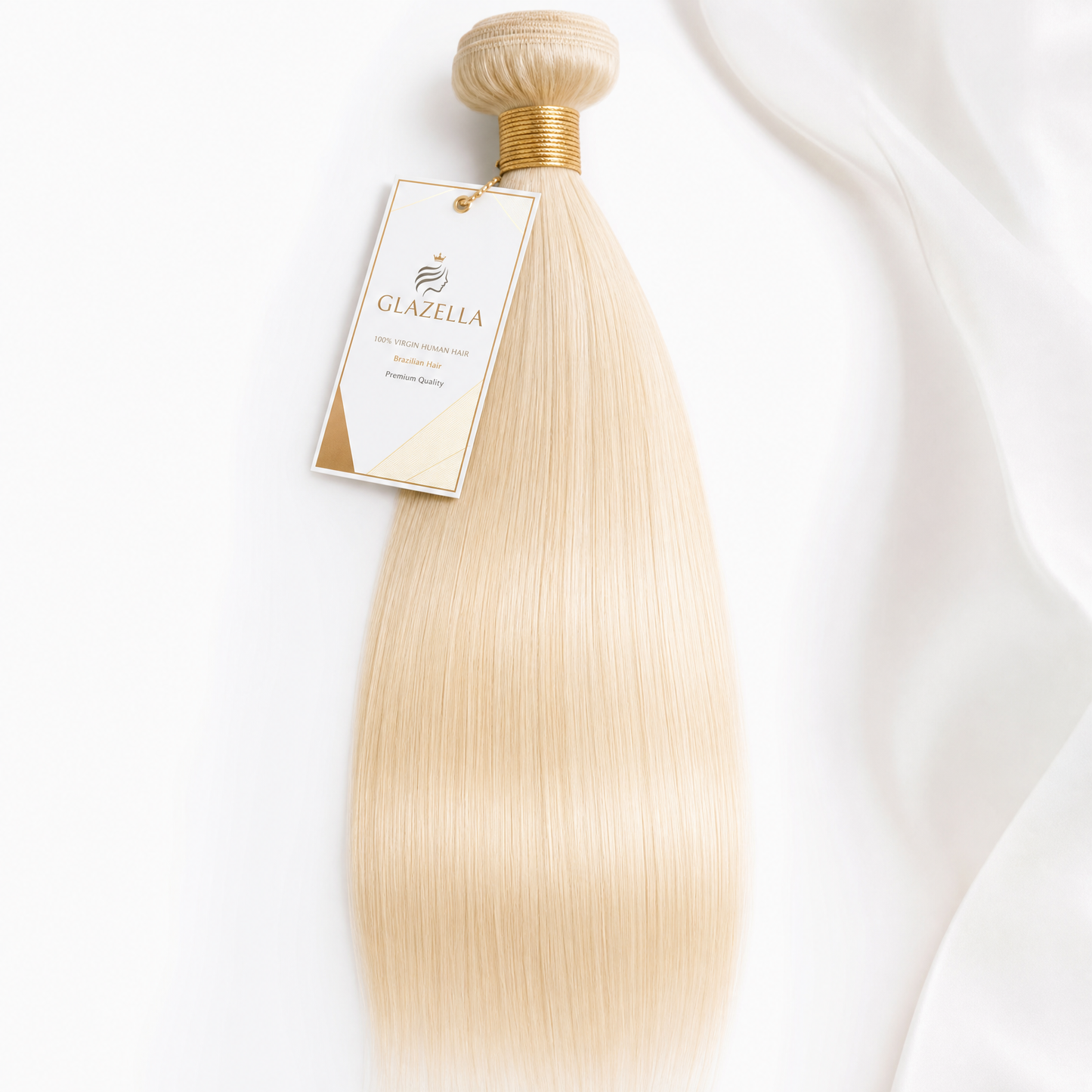 Glazella Blonde 613 Brazilian Straight Human Hair Bundle