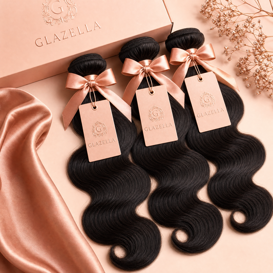 Glazella Brazilian Body Wave Hair Bundle Deal - 3 Bundles
